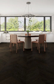 Midnight Grey Engineered Timber Chevrons 15.3mm