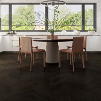 Midnight Grey Engineered Timber Chevrons 15.3mm