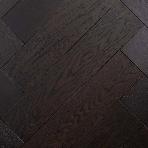 Midnight Grey Engineered Hybrid Floorboards iDesign Herringbone 15.3mm