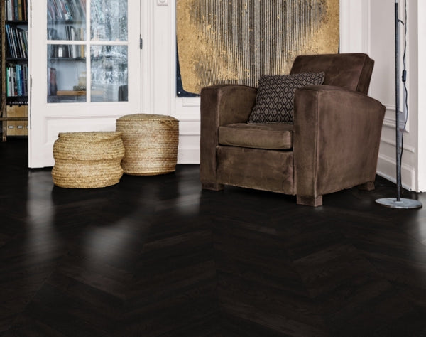 Midnight Grey Engineered Hybrid Floorboards iDesign15 Oak Floors 15.3mm