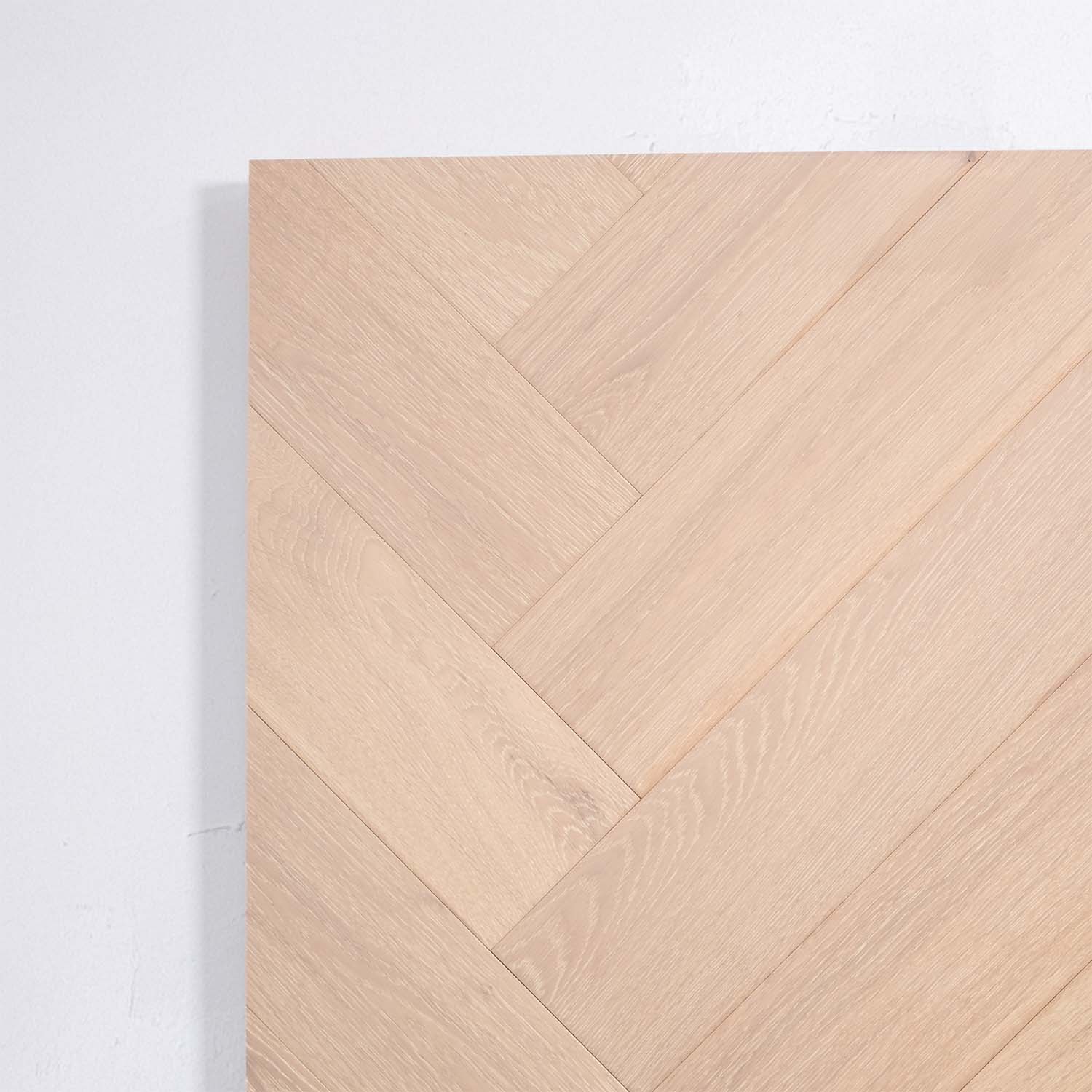 Natural Limed Engineered Timber Herringbone 15.3mm