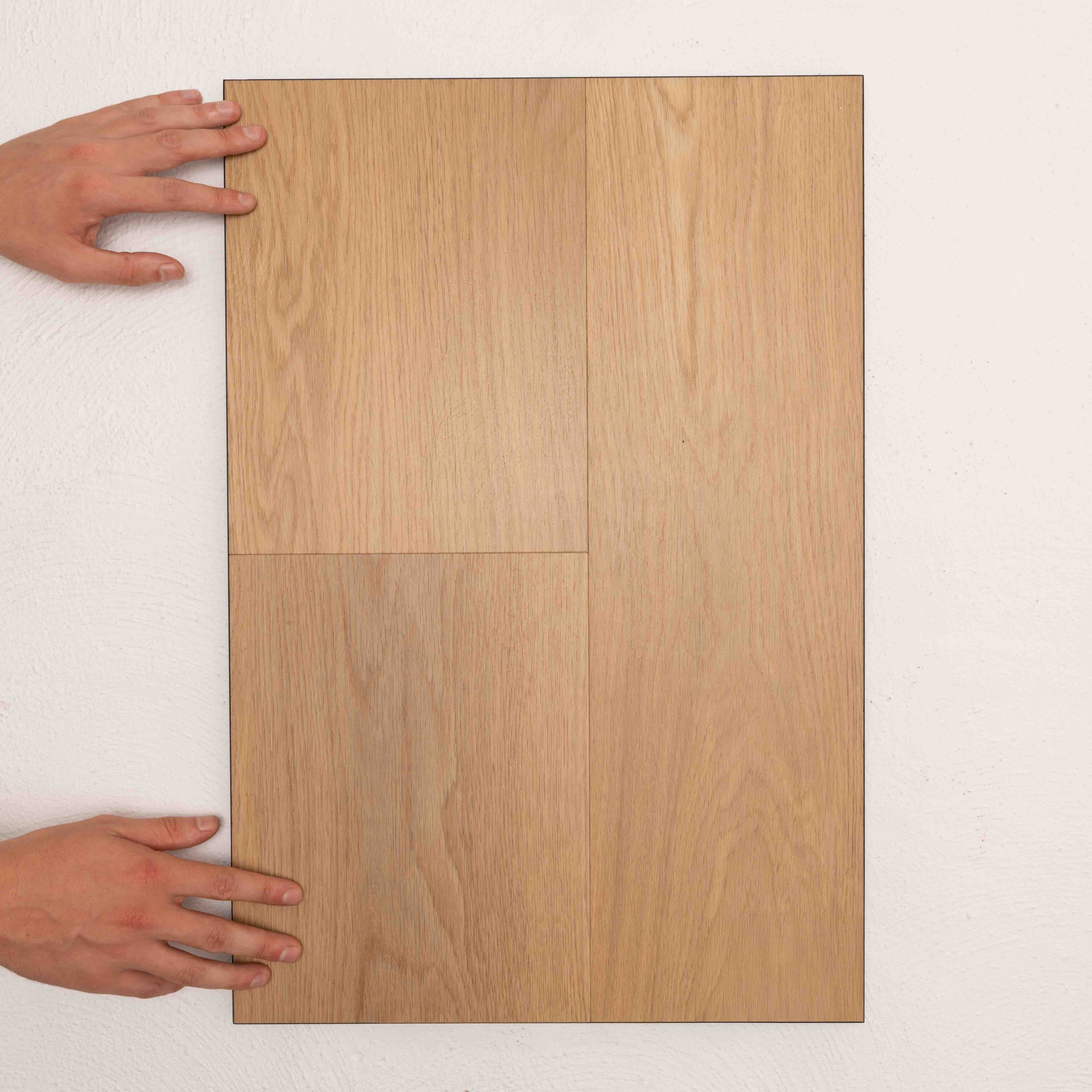 Front view of Natural Oak Allure Vinyl Plank 1423x229x4.5mm in Natural Oak colour warm tone vinyl flooring plank sample