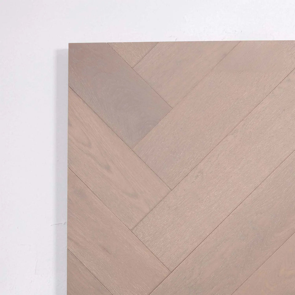 Pale Oak Engineered Timber Herringbone 15.3mm