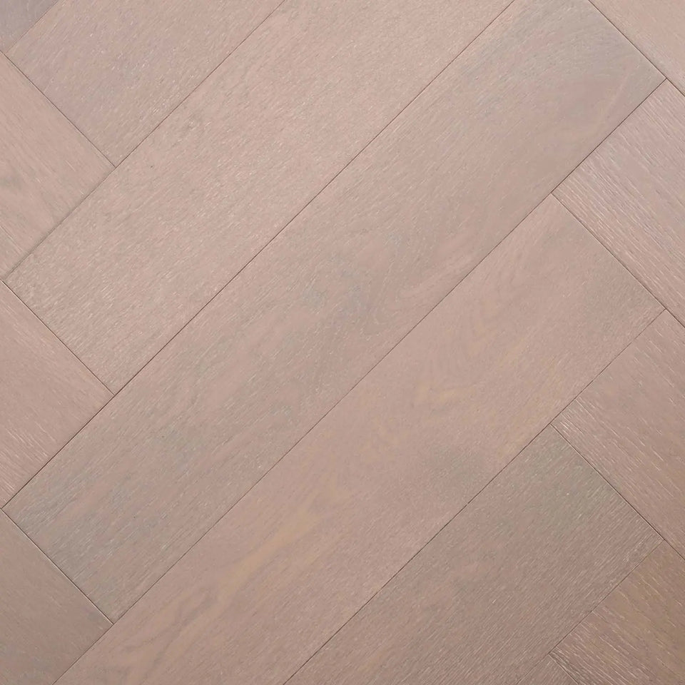 Pale Oak Engineered Timber Herringbone 15.3mm