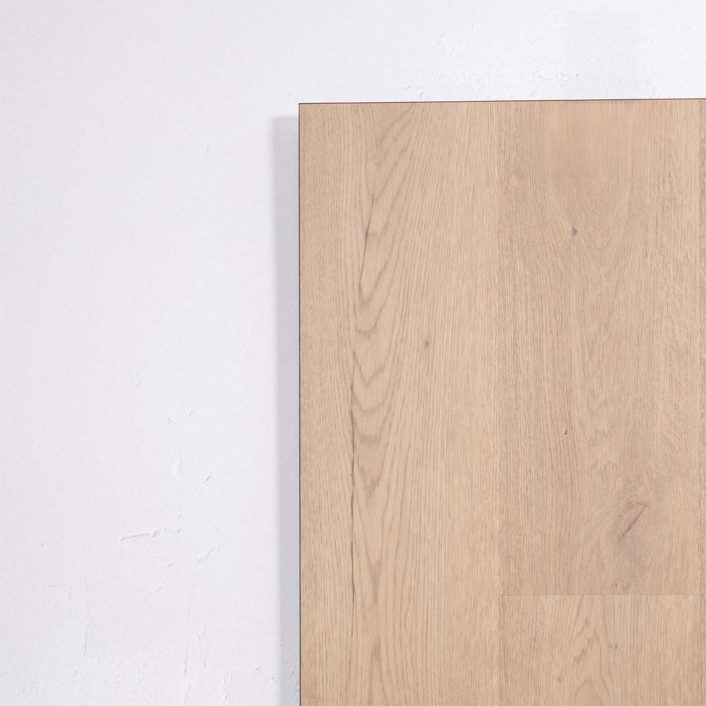 Profile view of Pale Sand SPC Hybrid Floorboards 5+1.5mm in Pale Sand colour warm tone hybrid flooring sample