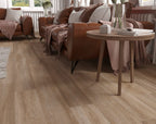 Profile view of QLD Spotted Gum Hybrid Flooring 6.5mm in QLD Spotted colour warm tone hybrid flooring sample