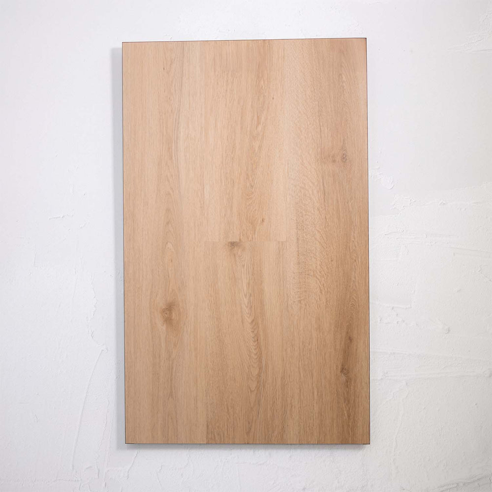 Detailed view of Raw Neutral SPC Hybrid Floorboards 5+1.5mm in Raw Neutral colour medium tone hybrid flooring sample