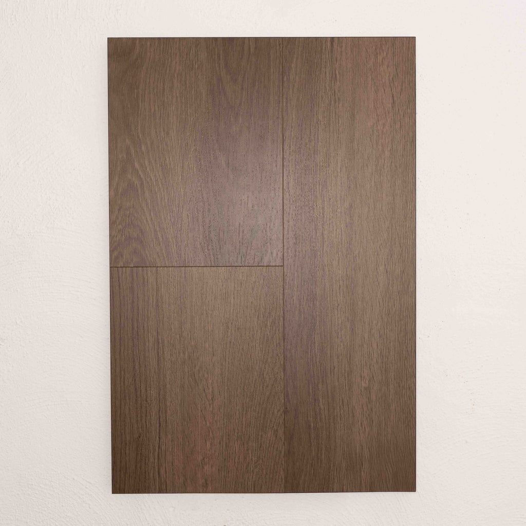 Angled view of Saddle Oak Vision Vinyl Planks 5mm in Saddle Oak colour warm tone vinyl flooring plank sample