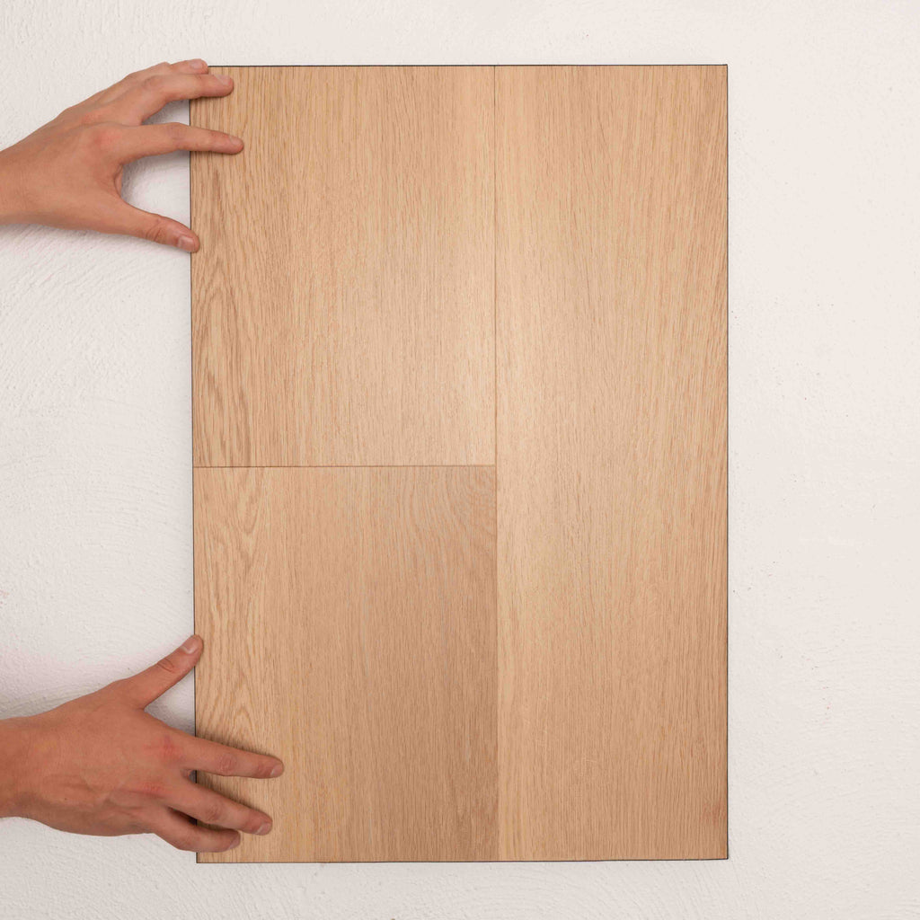 Profile view of Spring Oak Vision Vinyl Planks 5mm in Spring Oak colour warm tone vinyl flooring plank sample