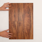 Profile view of Sydney Blue Gum Vision Vinyl 5mm in Sydney Blue colour cool tone vinyl flooring plank sample