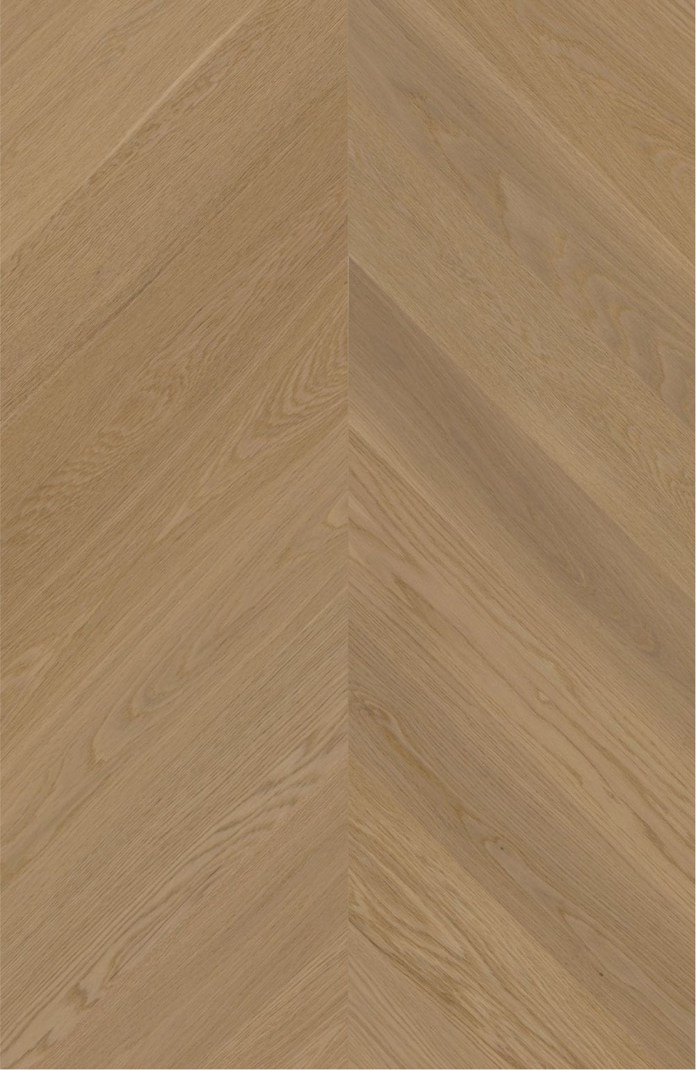 Detailed view of Tinge Clay Engineered Timber Chevron Flooring 15.3mm in Tinge Clay colour medium tone chevron flooring sample