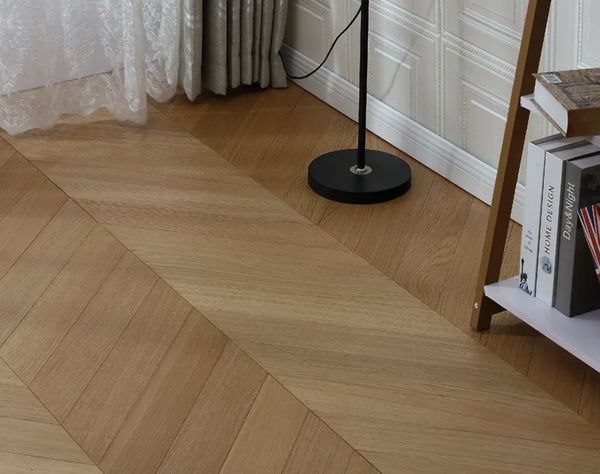 Tinge Clay Engineered Hybrid Floorboards iDesign Chevron 15.3mm