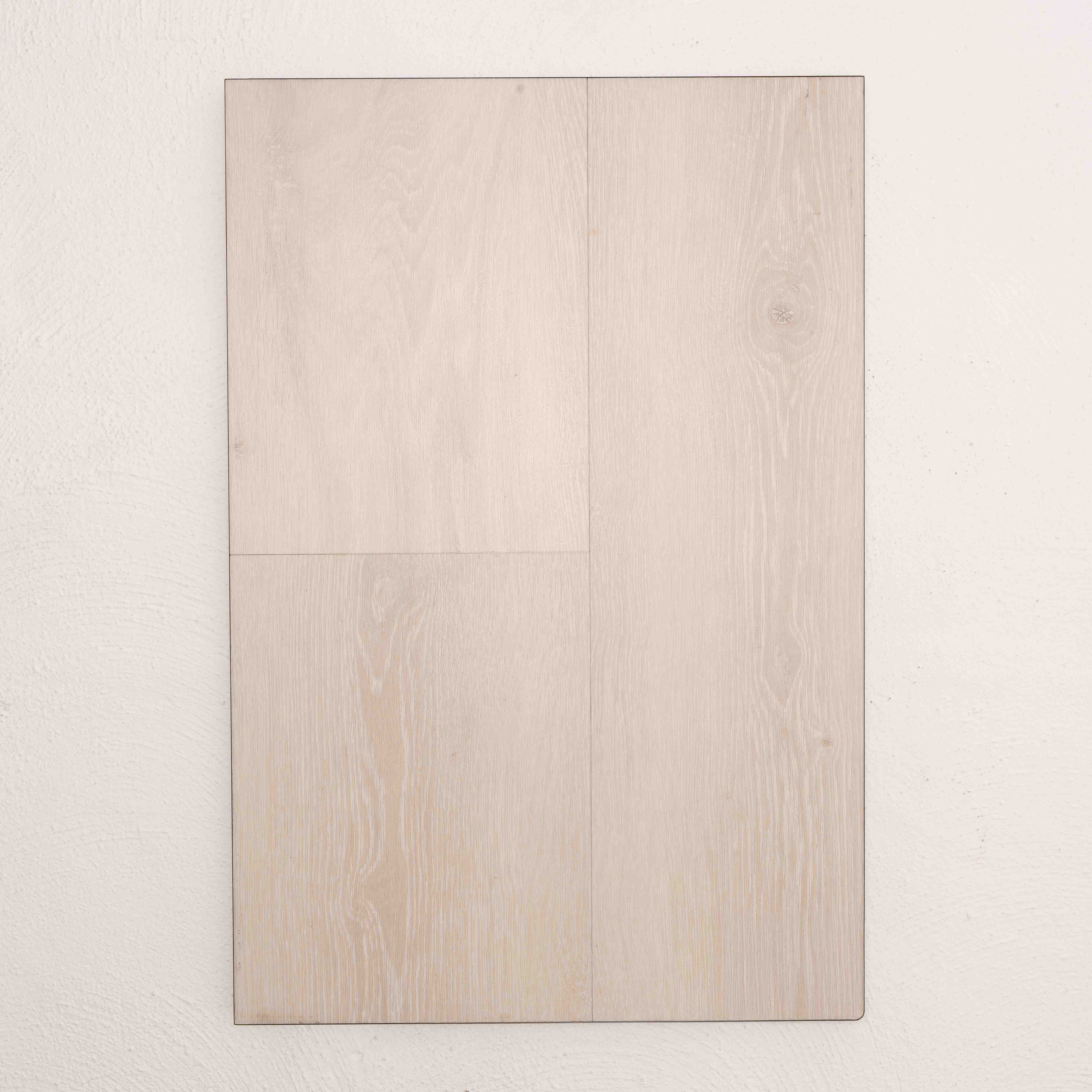 Full view of White Oak Vision Vinyl 5mm in White Oak colour light tone vinyl flooring plank sample