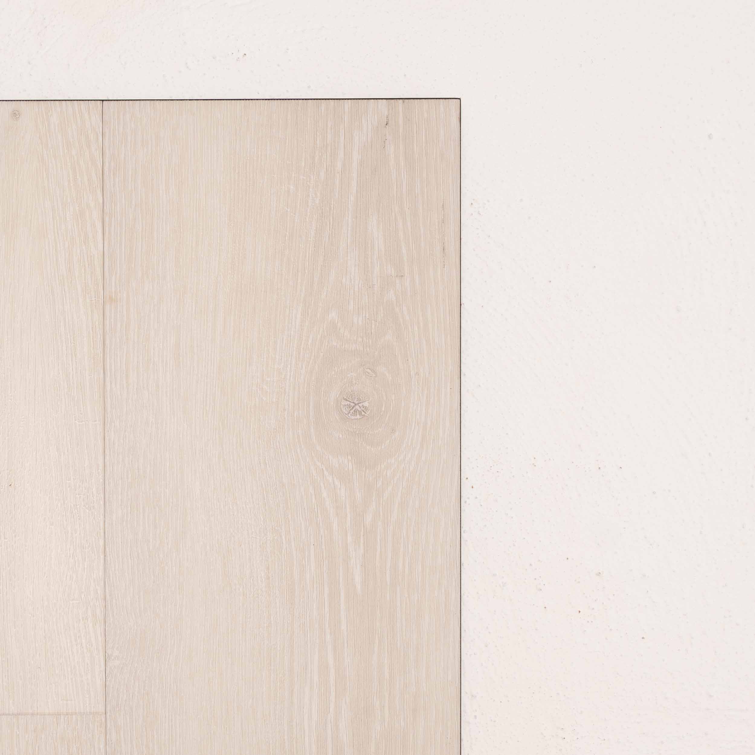 Flat lay of White Oak Vision Vinyl 5mm in White Oak colour light tone vinyl flooring plank sample