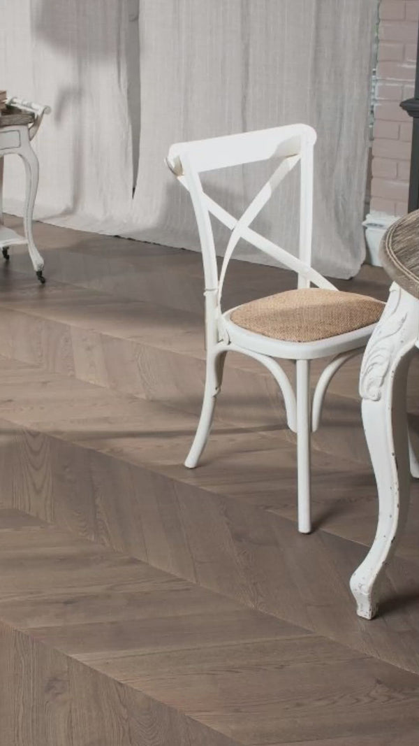 Apolo Grey Engineered Hybrid Floorboards iDesign Chevron 15.3mm