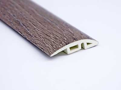Close-up of Reducer 2400x43x10mm in Ivory Beige colour warm tone flooring trim