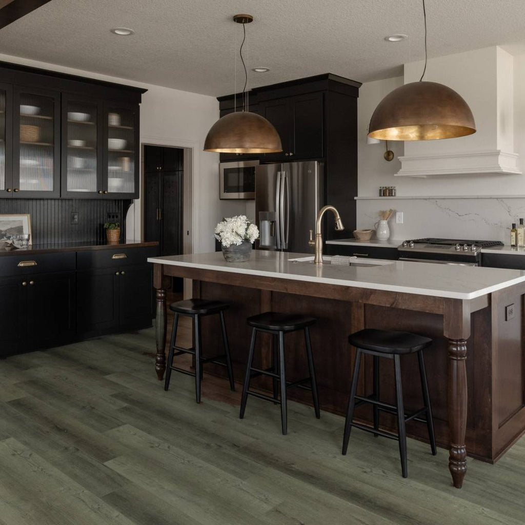 Angled view of Ash Grey Urban Laminate Floors 12mm in Ash Grey colour neutral tone flooring sample