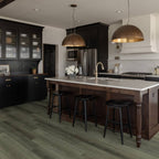 Angled view of Ash Grey Urban Laminate Floors 12mm in Ash Grey colour neutral tone flooring sample