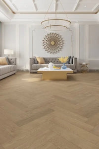 Coral Sand Engineered Timber Herringbone 15.3mm