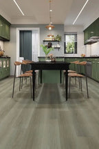 Profile view of Ash Grey Urban Laminate Floors 12mm in Ash Grey colour neutral tone flooring sample